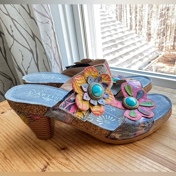 L'artiste Shoes - L’ARTISTE Leather Rossie Sandals 38